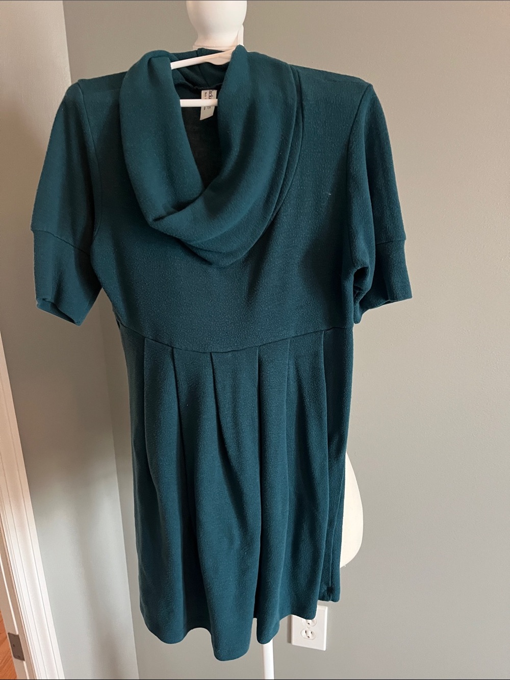 Backstage Teal Knit Hoodie Top